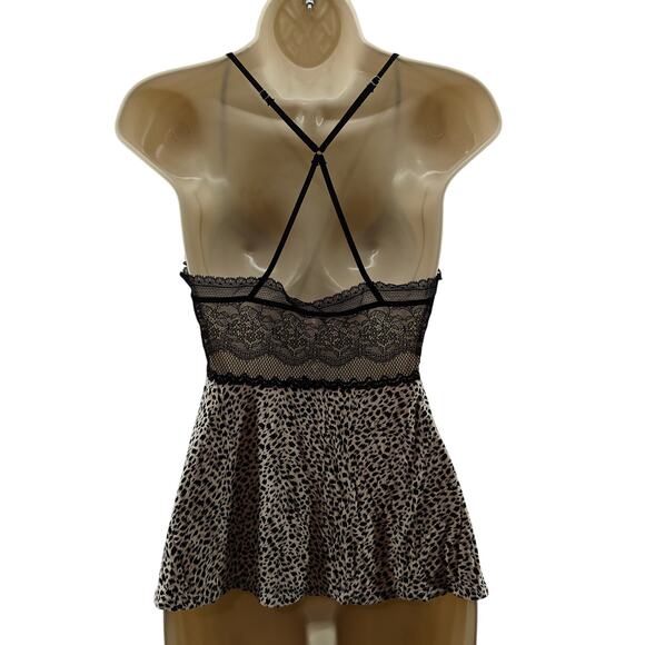 Victoria's Secret Stretch Lace Camisole Animal Print Womens Small - Picture 4 of 4